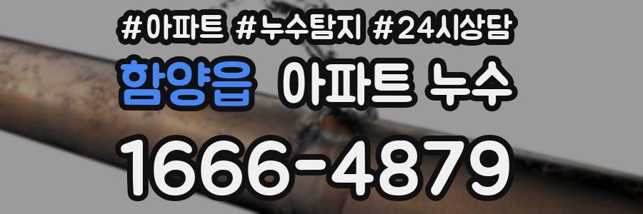 함양읍 누수탐지