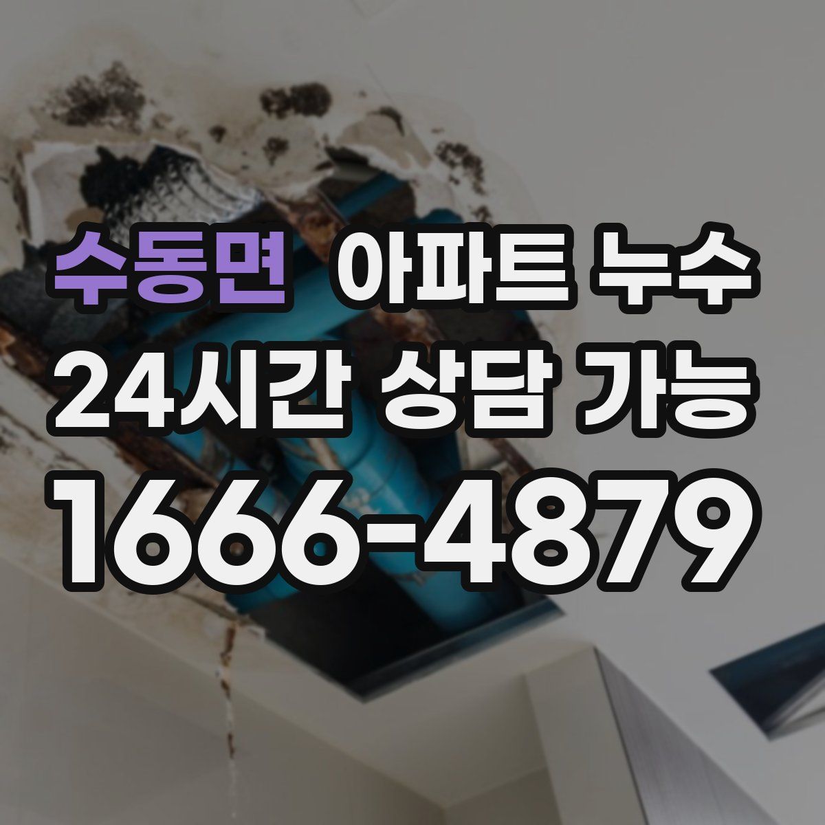 수동면 아파트 누수탐지