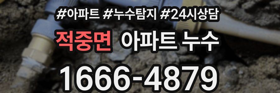 적중면 누수탐지