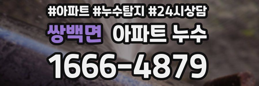 쌍백면 누수탐지