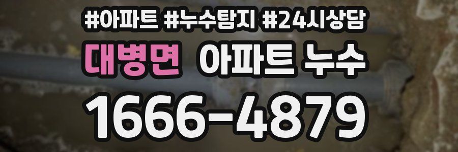 대병면 누수탐지