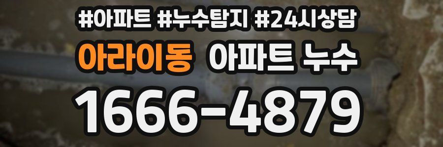 아라이동 누수탐지