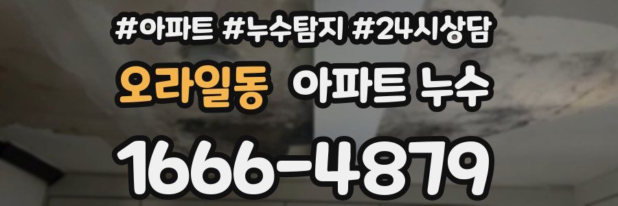 오라일동 누수탐지