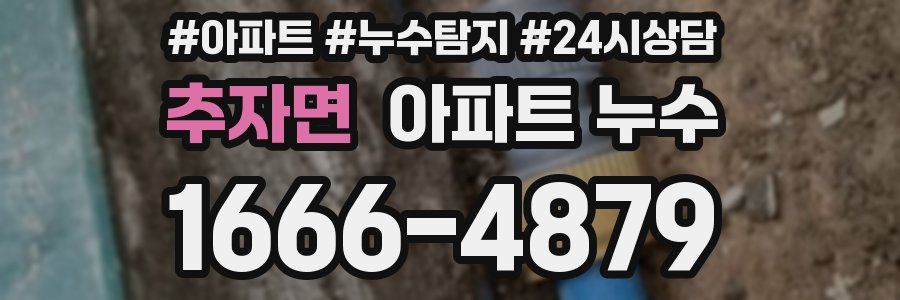 추자면 누수탐지