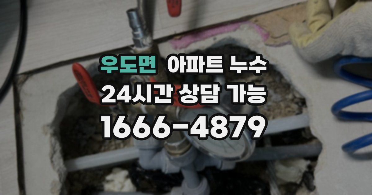 우도면 아파트 누수