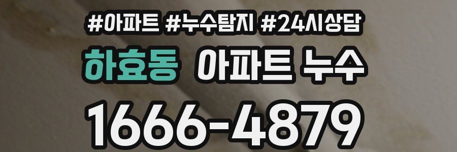 하효동 누수탐지