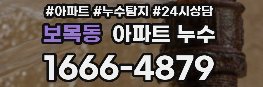 보목동 누수탐지