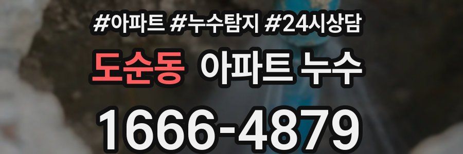 도순동 누수탐지