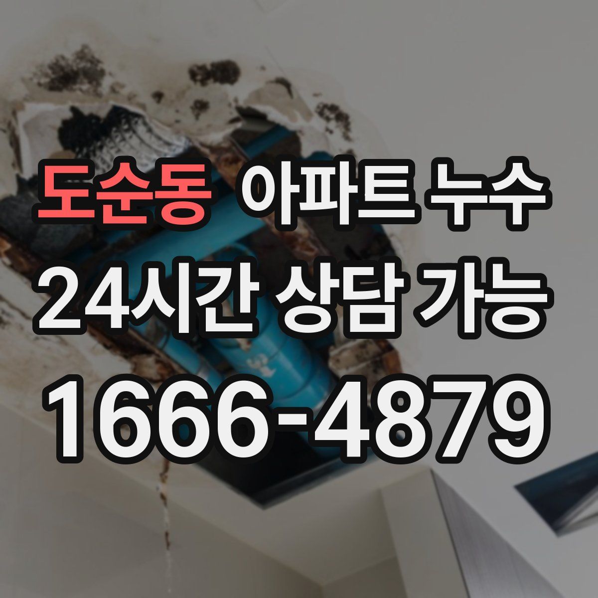 도순동 아파트 누수탐지