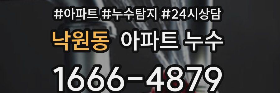 낙원동 누수탐지