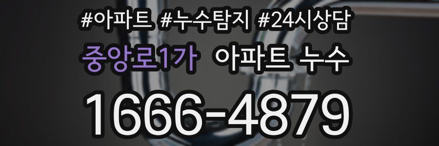 중앙로1가 누수탐지