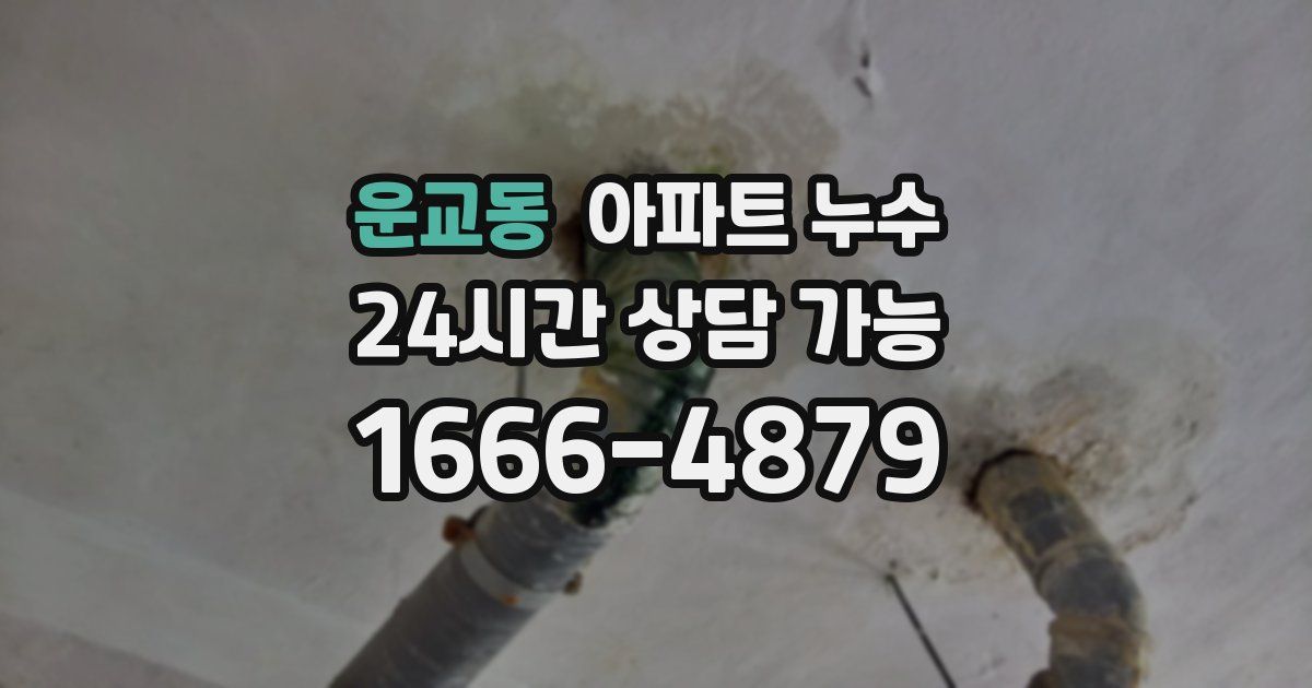 운교동 아파트 누수