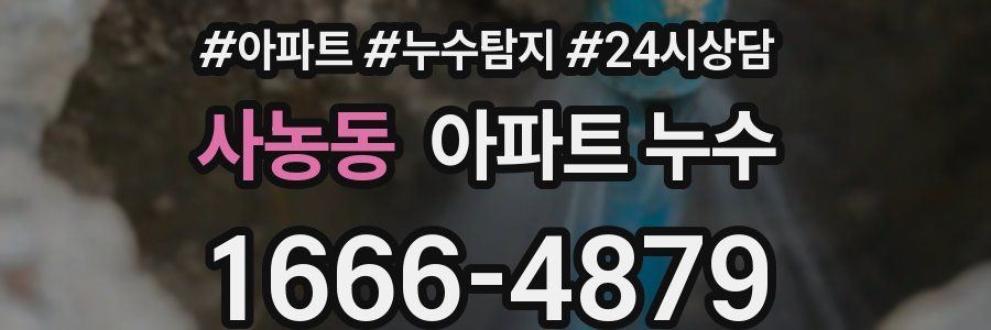 사농동 누수탐지