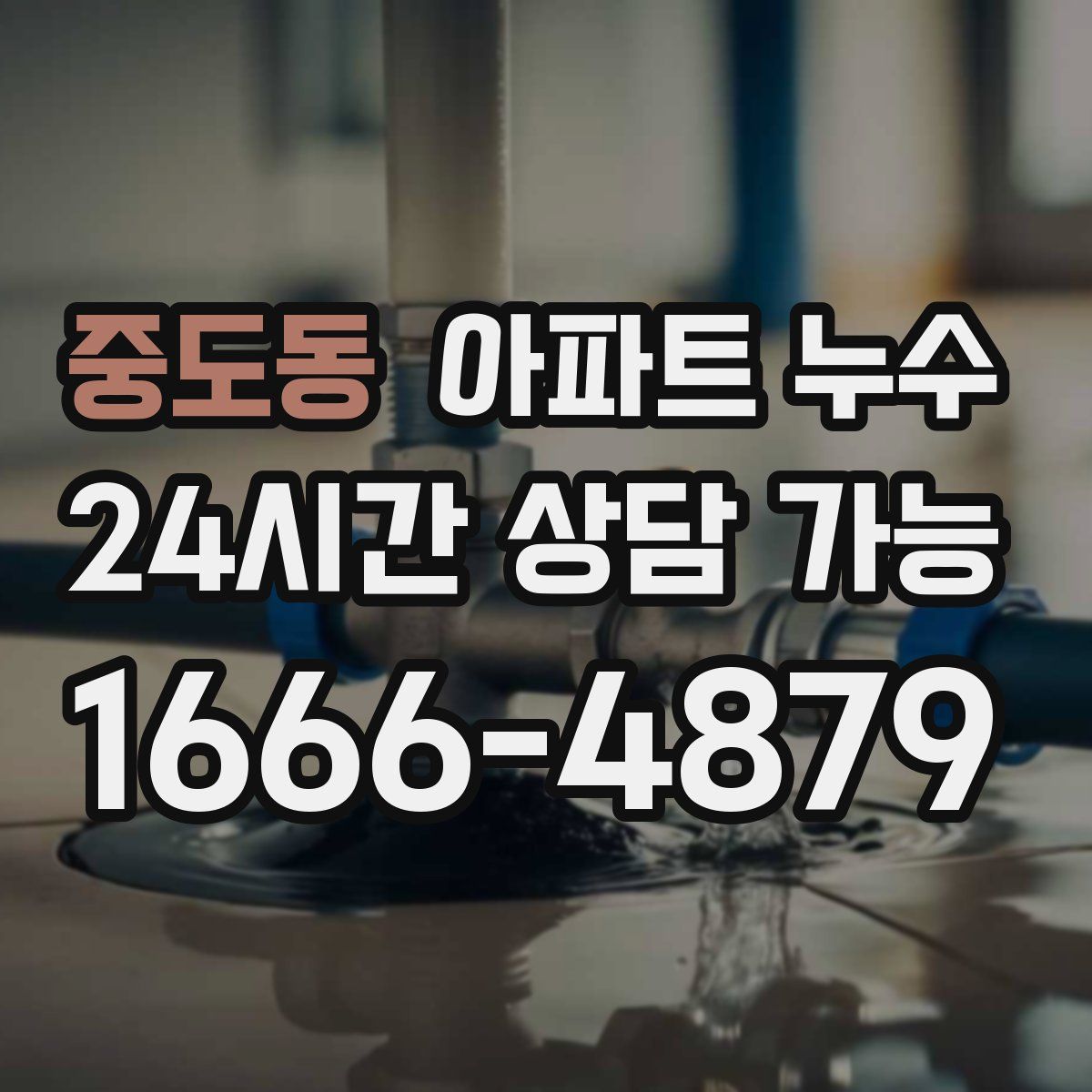 중도동 아파트 누수탐지