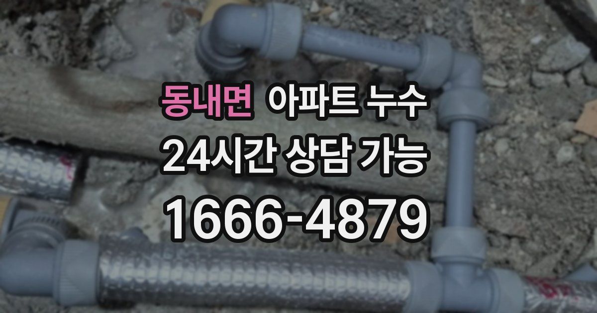 동내면 아파트 누수