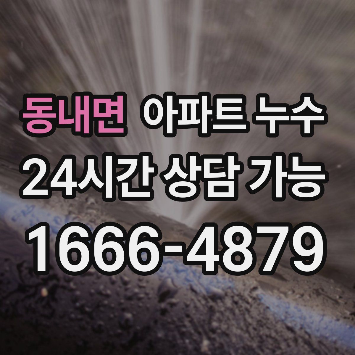 동내면 아파트 누수탐지