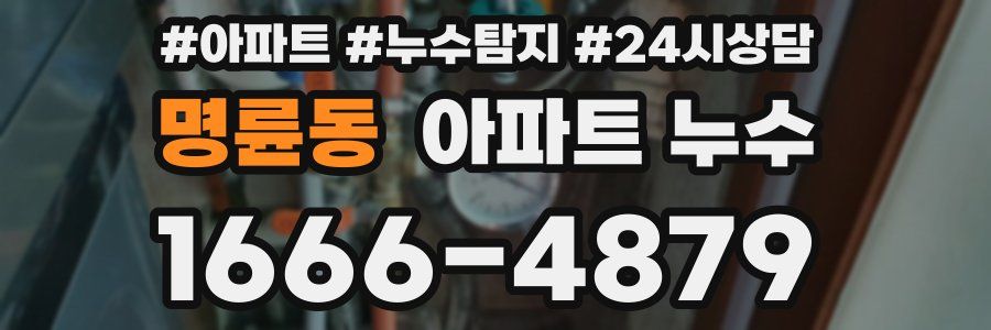 명륜동 누수탐지