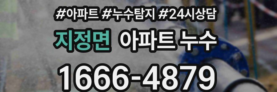 지정면 누수탐지