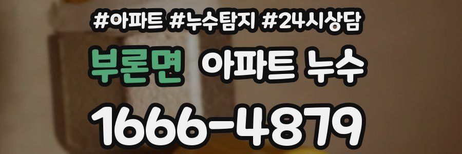 부론면 누수탐지