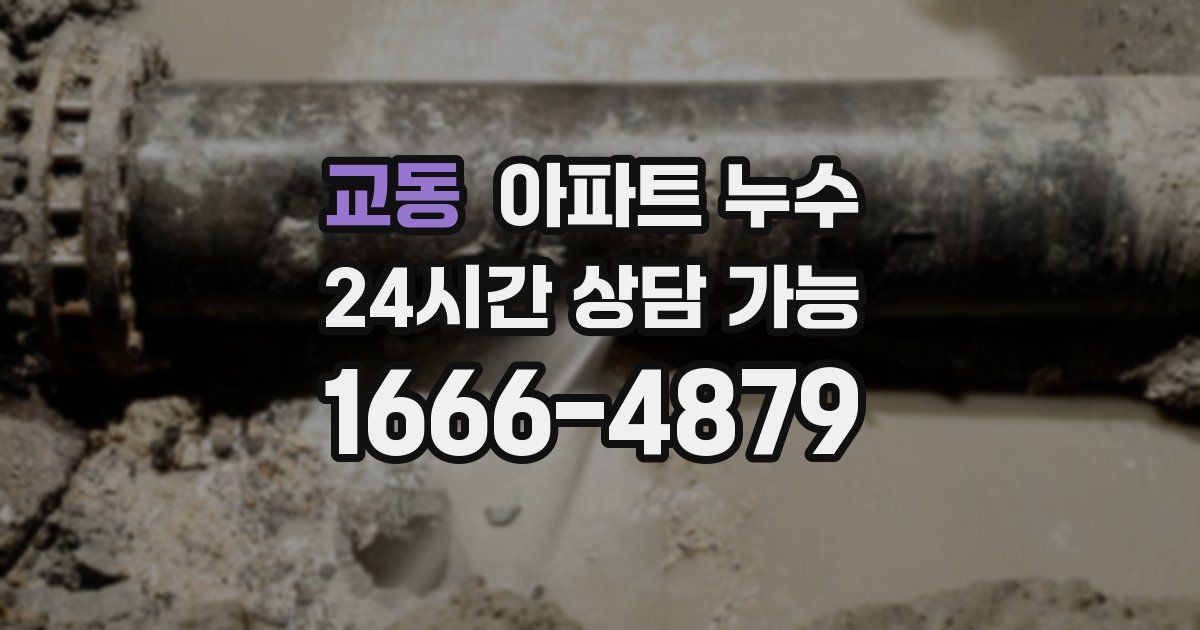 교동 아파트 누수