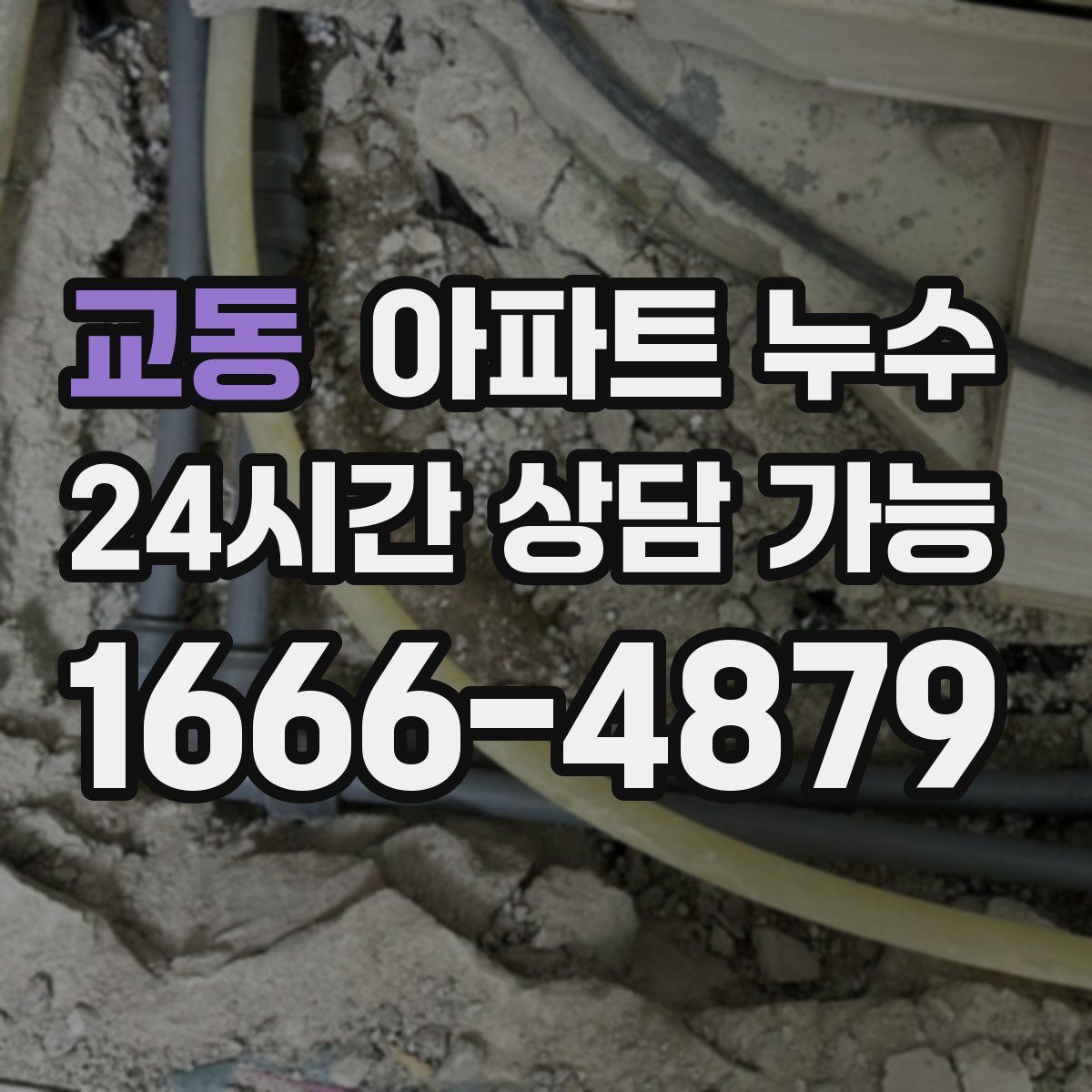 교동 아파트 누수탐지