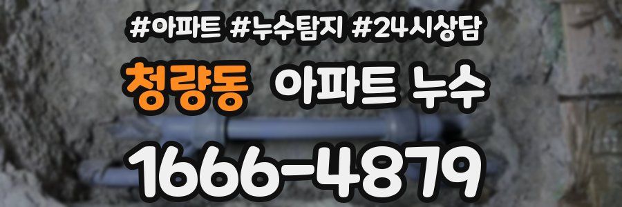 청량동 누수탐지