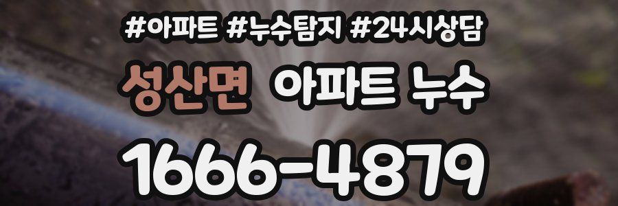 성산면 누수탐지