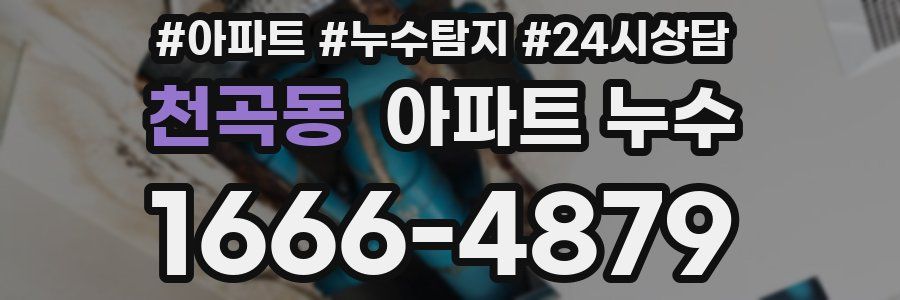 천곡동 누수탐지