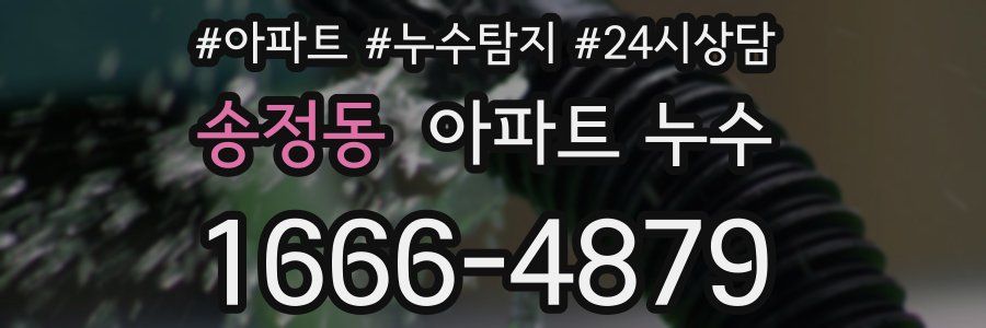 송정동 누수탐지