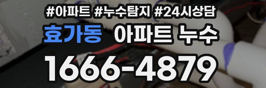 효가동 누수탐지