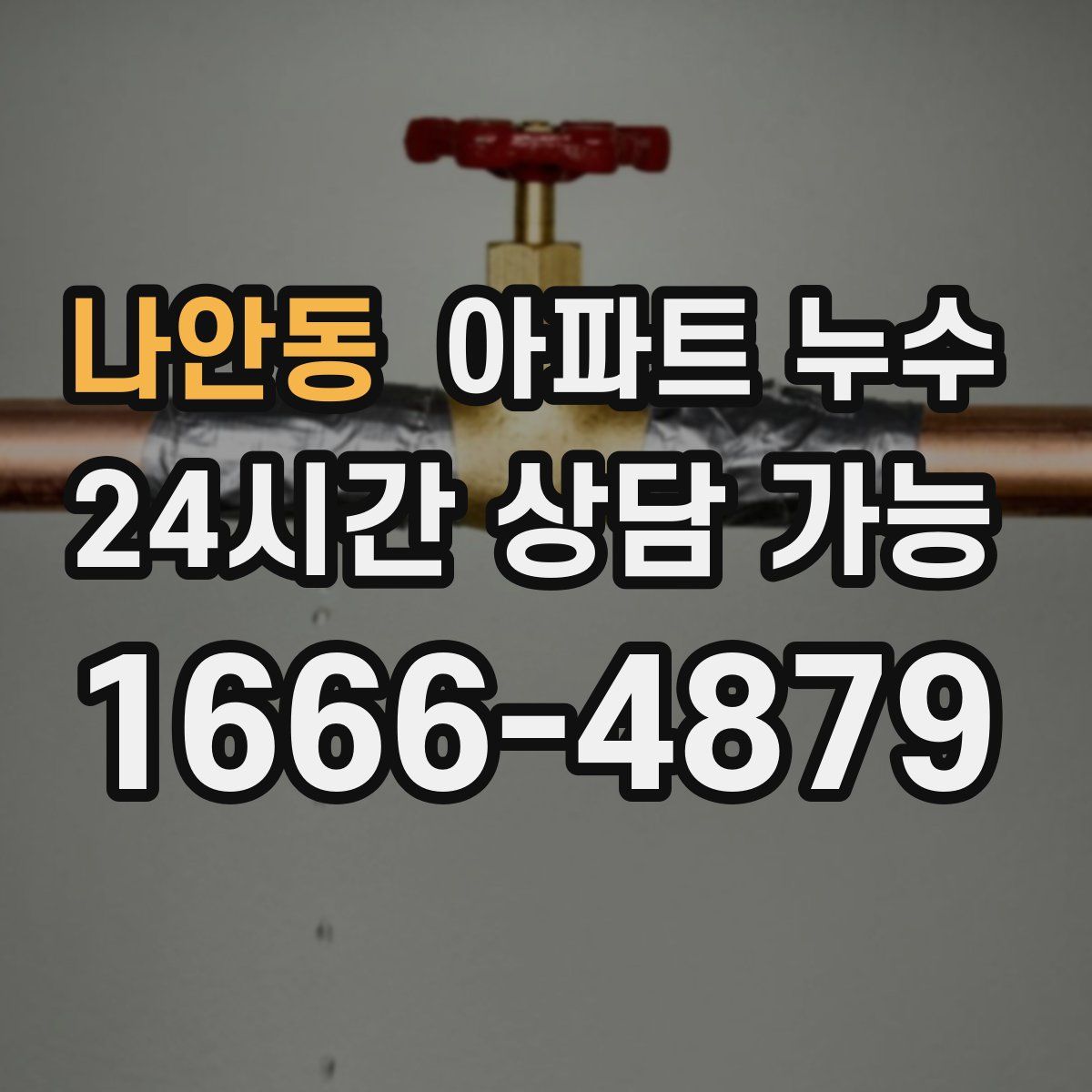 나안동 아파트 누수탐지