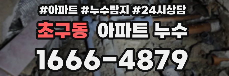 초구동 누수탐지