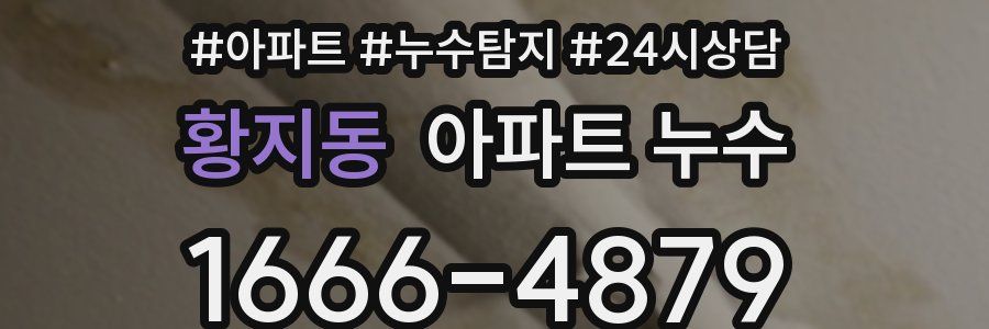 황지동 누수탐지