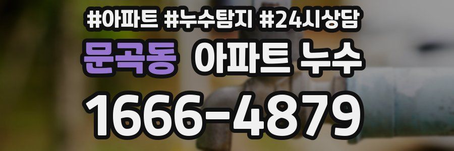 문곡동 누수탐지