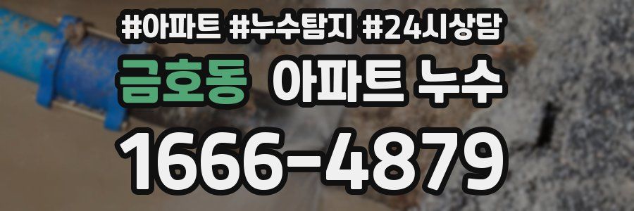 금호동 누수탐지