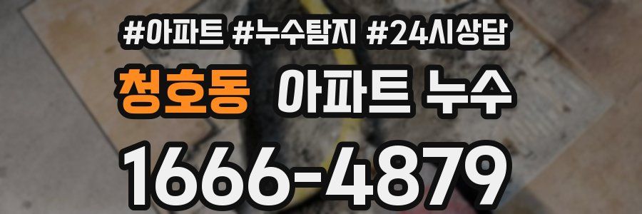 청호동 누수탐지