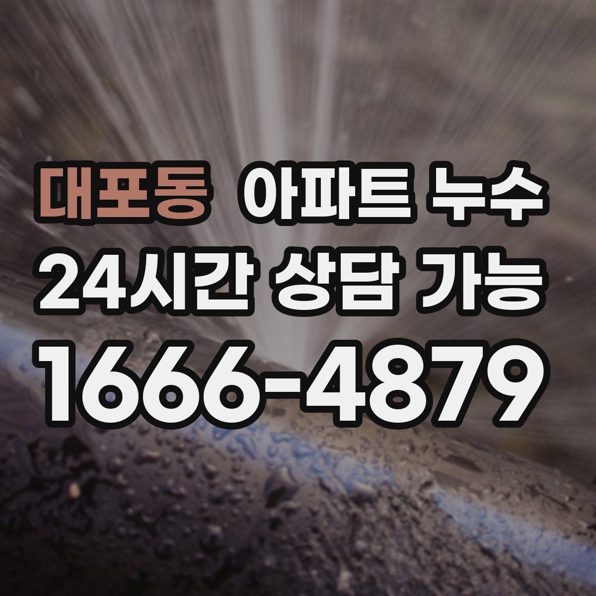 대포동 아파트 누수탐지