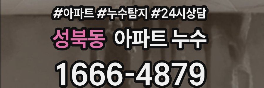 성북동 누수탐지