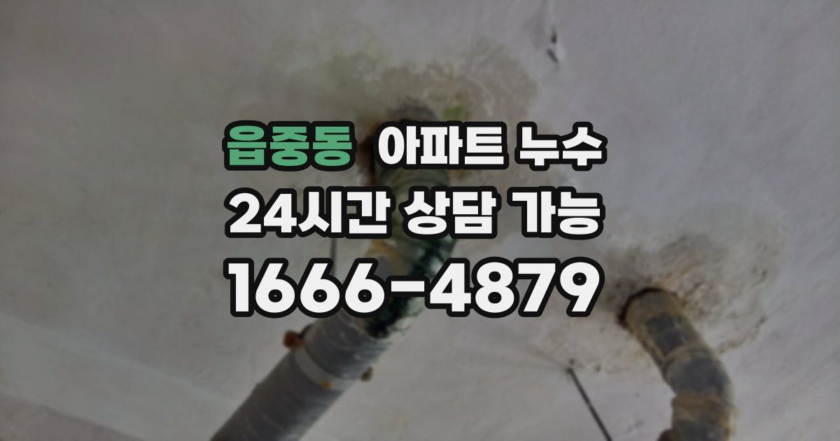 읍중동 아파트 누수