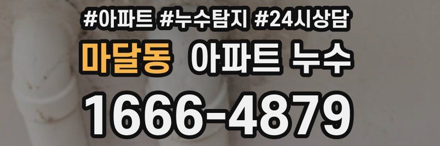 마달동 누수탐지