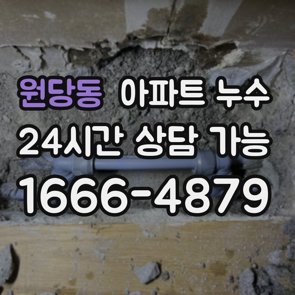 원당동 아파트 누수탐지