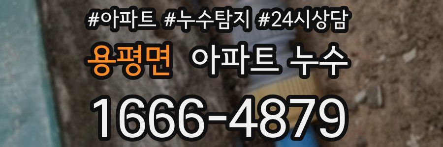 용평면 누수탐지