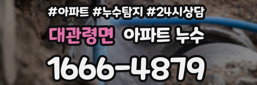 대관령면 누수탐지