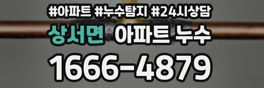 상서면 누수탐지