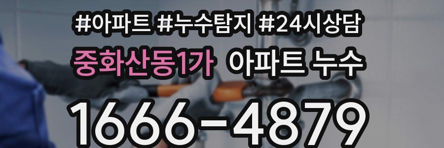 중화산동1가 누수탐지