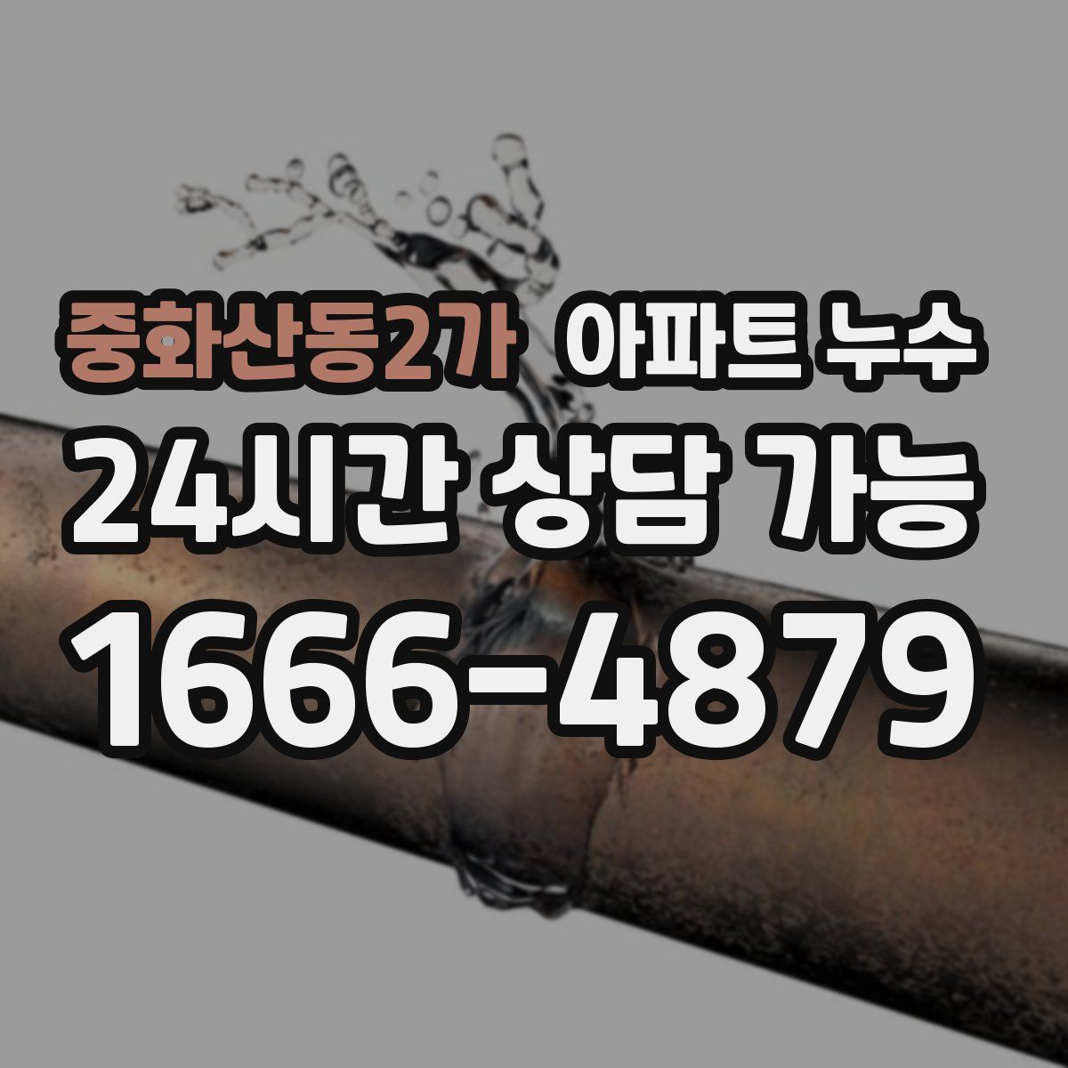 중화산동2가 아파트 누수탐지