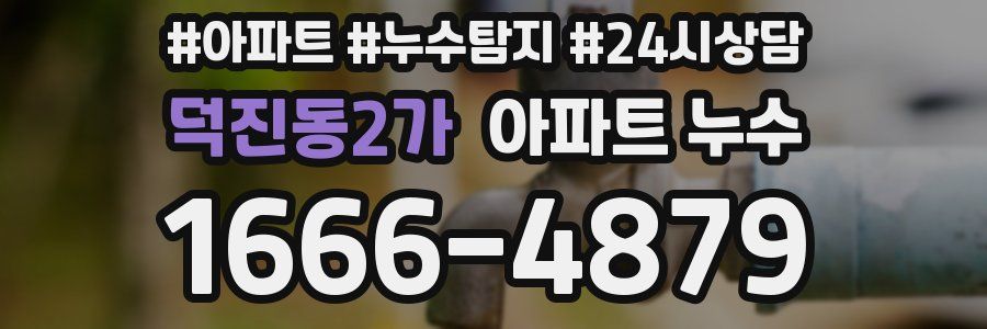 덕진동2가 누수탐지