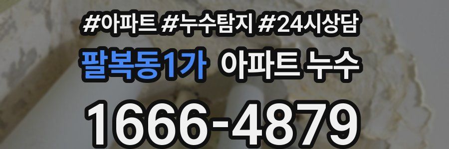 팔복동1가 누수탐지