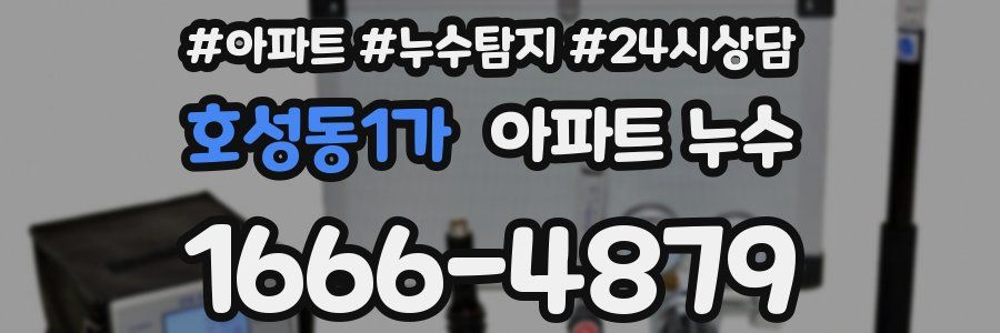 호성동1가 누수탐지