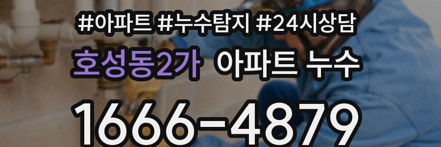 호성동2가 누수탐지